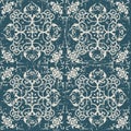 Worn out antique seamless background spiral cross frame flower Royalty Free Stock Photo