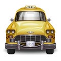 Retro yellow taxi Royalty Free Stock Photo