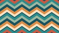 Retro Zigzag Pattern with Earth Tone Colors Background Royalty Free Stock Photo