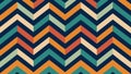 Retro zigzag pattern with warm and cool colors Royalty Free Stock Photo