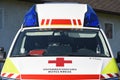 Red Cross Ambulance Upper Austria Royalty Free Stock Photo