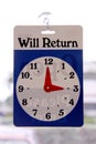 Return Clock Royalty Free Stock Photo