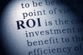 Return on investment Royalty Free Stock Photo