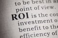 Return on investment Royalty Free Stock Photo