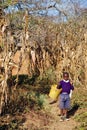 The return from school to an African child, Tanzania, Africa 77