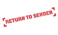 Return To Sender rubber stamp