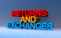 returns and exchanges on blue