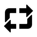 Retweet Arrow Icon Royalty Free Stock Photo