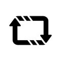 Retweet icon. Trendy Retweet logo concept on white background fr