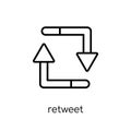 Retweet icon from User interface collection.