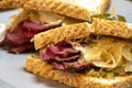 Reuben sandwich Royalty Free Stock Photo