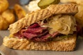 Reuben sandwich Royalty Free Stock Photo