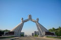 Reunification Monument, Pyongyang, North-Korea Royalty Free Stock Photo