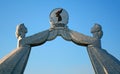 Reunification Monument, Pyongyang, North-Korea Royalty Free Stock Photo