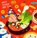 Reunion hotpot for Chinese new year