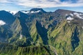 Reunion island aerial view