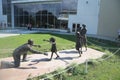 Reunion Statues at the Naval Aviation Museum