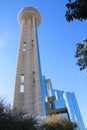 Reunion Tower in downtown of Dallas