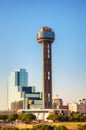 Reunion Tower at downtown Dallas, TX Royalty Free Stock Photo