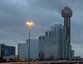 Reunion Tower and Hyatt Regency Hotel, Dallas, Texas Royalty Free Stock Photo