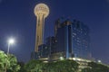 Reunion Tower at Night, Dallas, TX Royalty Free Stock Photo