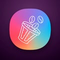 Reusable coffee filter app icon Royalty Free Stock Photo
