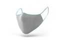 Reusable grey masks 3d render image on white