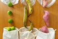 Reusable grocery bags versus plastic