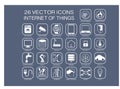 Reusable illustration icons for internet of things topics like home automation, smart home