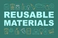Reusable materials word concepts banner