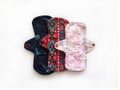 Reusable sanitary menstrual pads, Washable cloth pads after Using and Washing, Eco Women Pads, Zero Waste Concept