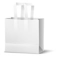 Reusable shopping bag mockup. White blank realistic template Royalty Free Stock Photo