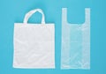 Reusable shopping bag and plastic shopping bag