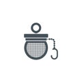 Reusable tea infuser minimal 2D flat solid vector icon Royalty Free Stock Photo