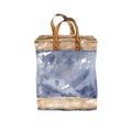 Reusable textile shopping bag