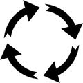 REUSE icon as concept of attitude to the environment