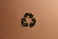 Reuse, reduce, recycle concept background. Recycle symbol Royalty Free Stock Photo