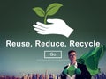 Reuse Reduce Recycle Sustainability Ecology Concept Royalty Free Stock Photo