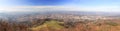 Reutlingen Panorama from Achalm Royalty Free Stock Photo