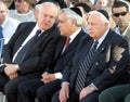 Reuven Ruby Rivlin, Moshe Katsav, and Ariel Sharon