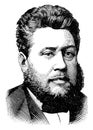 Rev. Charles Haddon Spurgeon, vintage illustration Royalty Free Stock Photo