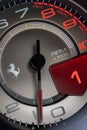 Ferrari rev Counter detail Royalty Free Stock Photo