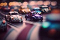 lourful Beetle Racing in Unreal Engine 5 Royalty Free Stock Photo