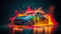 Energetic Explosions: Gasoline Cars Captured in Stunning Detail