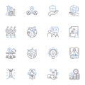 Revamp line icons collection. Redesign, Overhaul, Refashion, Modernize, Upgrade, Transform, Update vector and linear