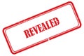 revealed stamp on white Royalty Free Stock Photo