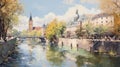 Munich Melodies: An AI-Rendered Impressionistic Canvas Along the Isar