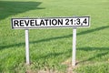 revelation bible sign street name plaque signage avenue destination place home post code