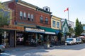 Revelstoke, Canada - Circa 2022: Downtown Revelstoke on a sunny day