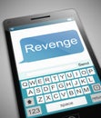 Revenge message concept. Royalty Free Stock Photo